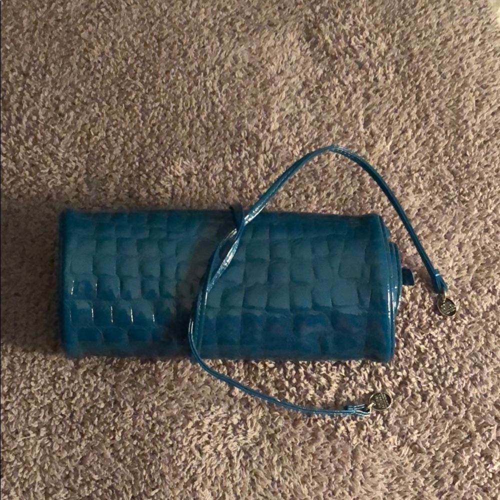 Henri Bendel patent leather travel jewelry wrap